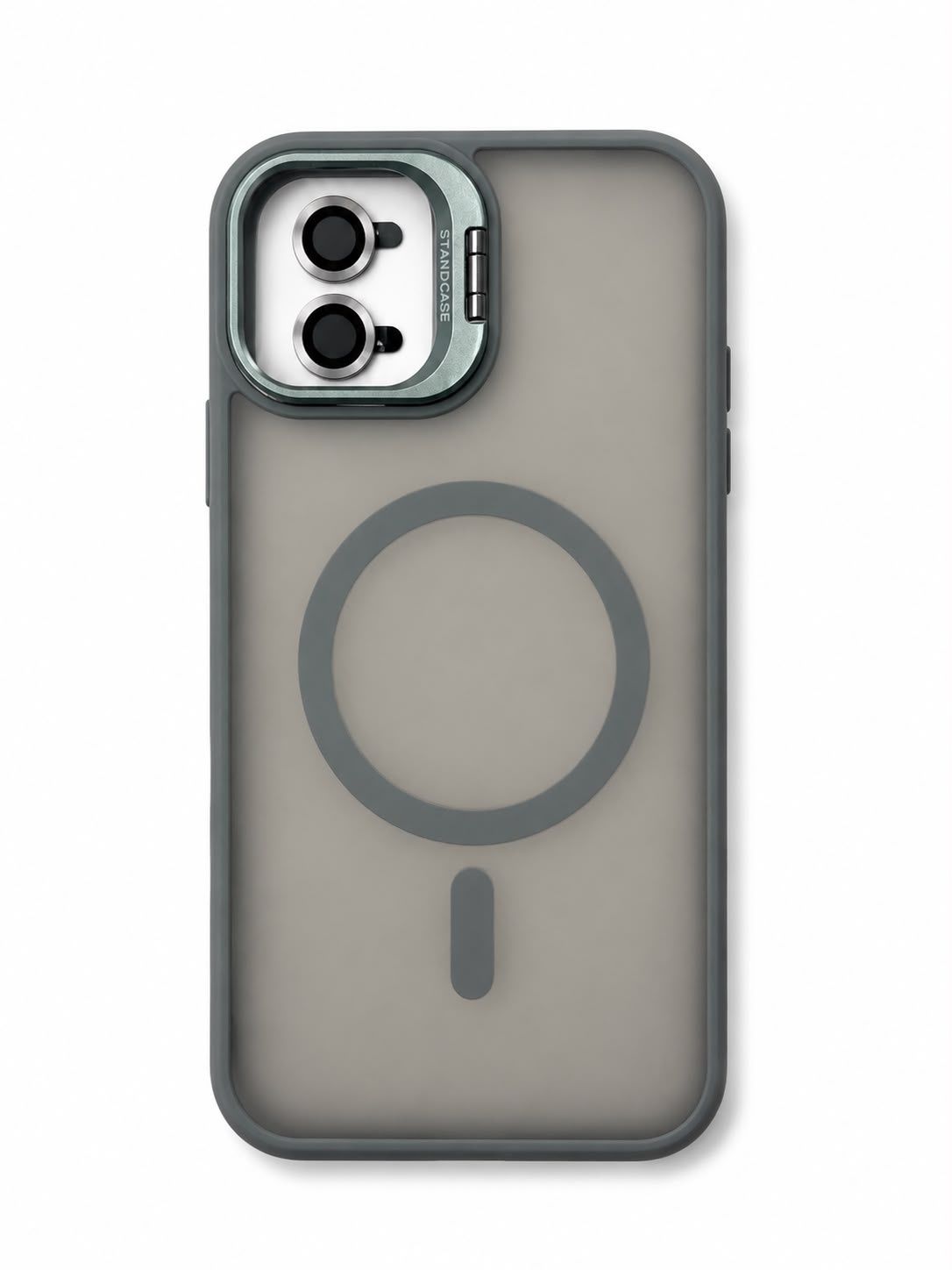 U2 Magnetic Case+lens stand + camera protector for Iphone 11 - Grey
