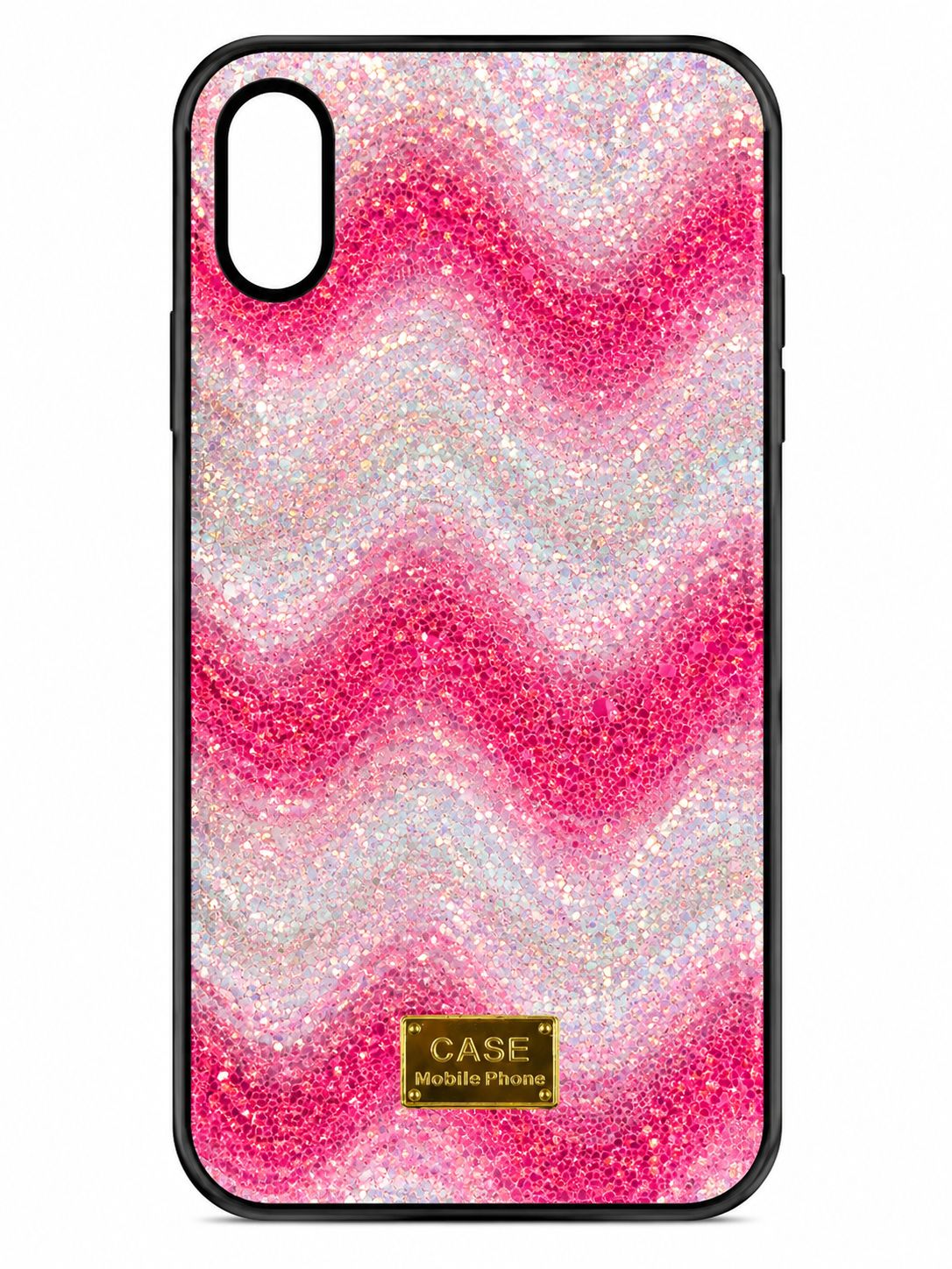 Glitter Marble Phone Case for Iphone XR- Ombre Pink