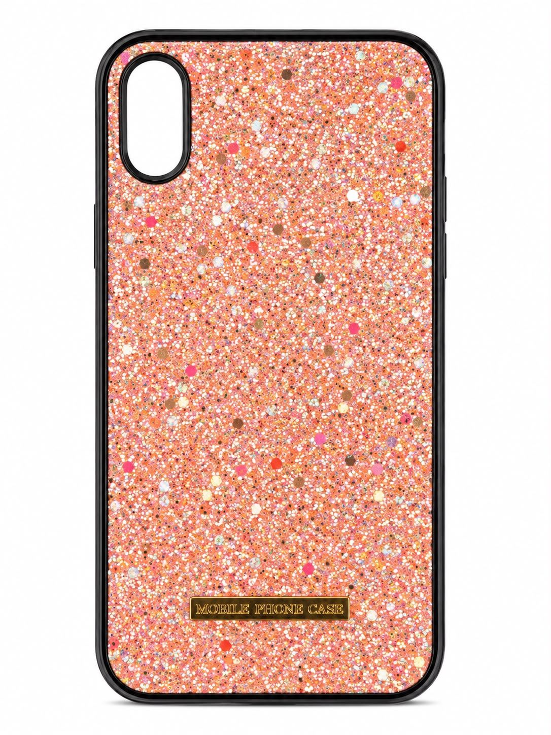 Coral Pink Glitter Sparkle Phone Case for Iphone XR
