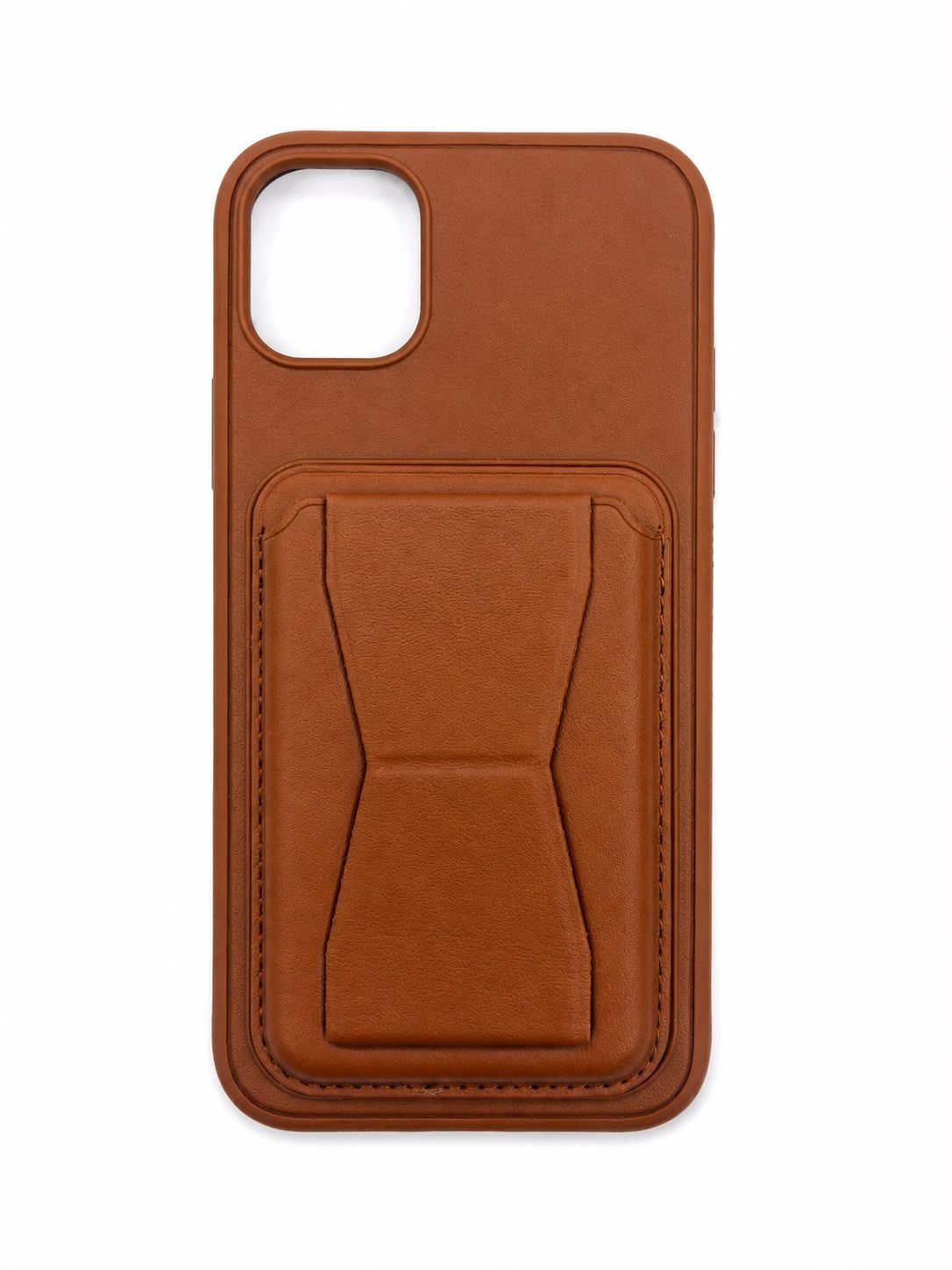 Small waist  card bag Case for Iphone 11- Brown