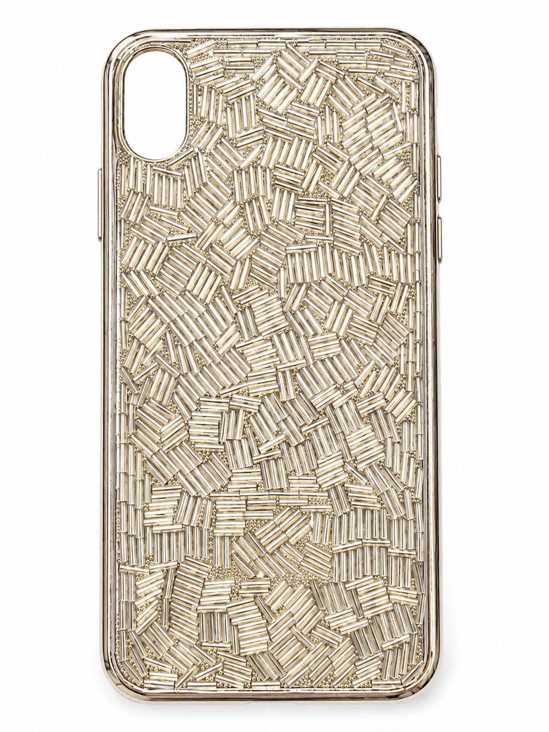 Luxury Mettalic Mosiac Phone Case for Iphone XR -Silver