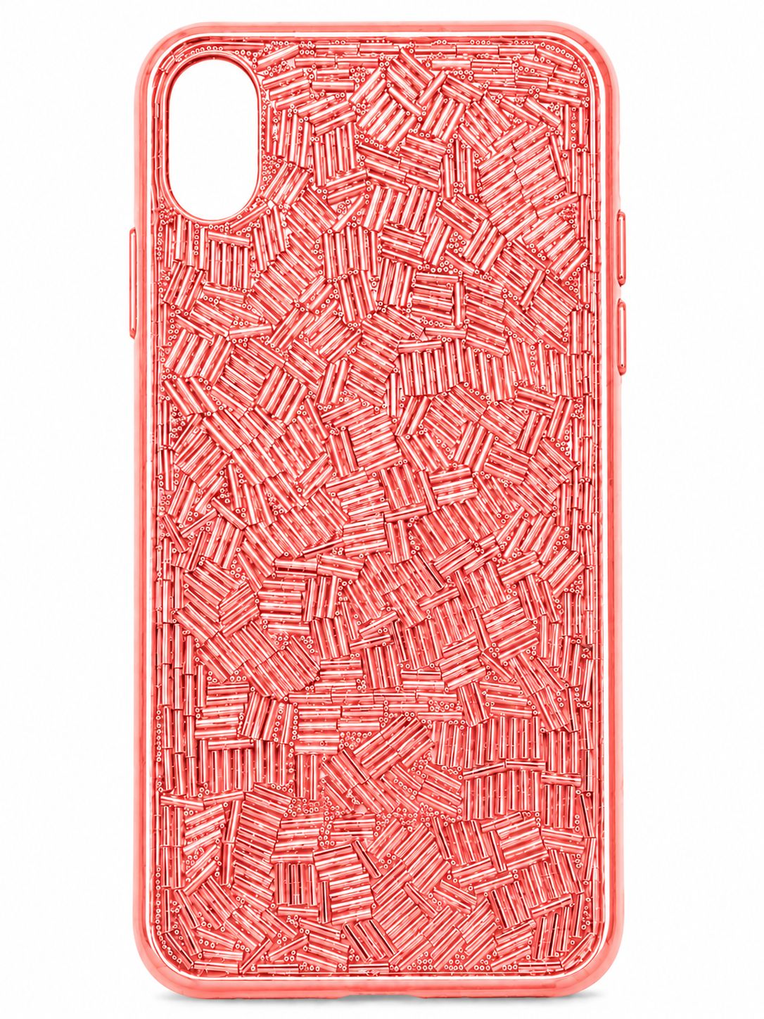 Luxury Mettalic Mosiac Phone Case for Iphone XR -Pink