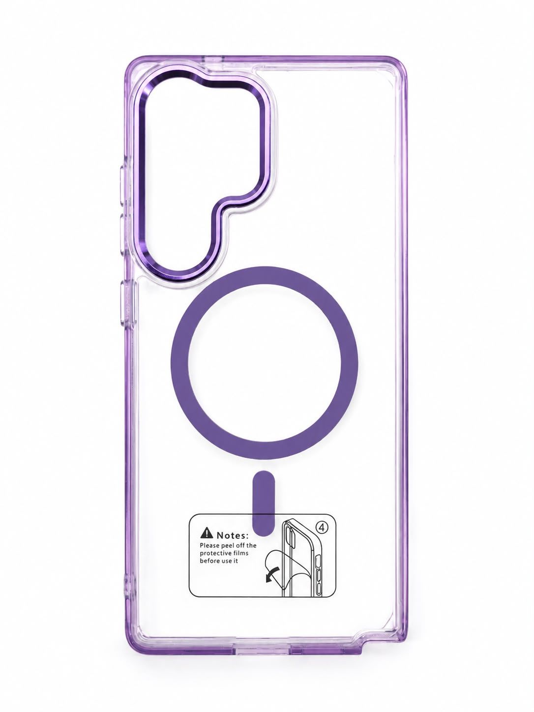 LY Clear Magsafe case for S25 Ultra - Purple