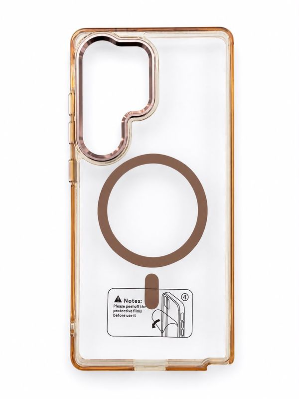 LY Clear Magsafe case for S25 Ultra - Rose Gold