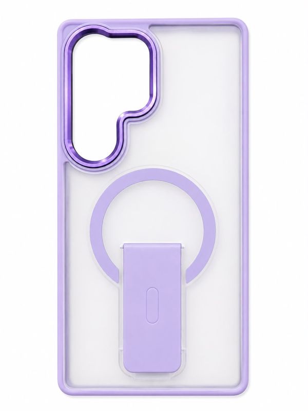 Anti-fall fulcrum bracket magnetic mobile phone case S25 Ultra - Purple
