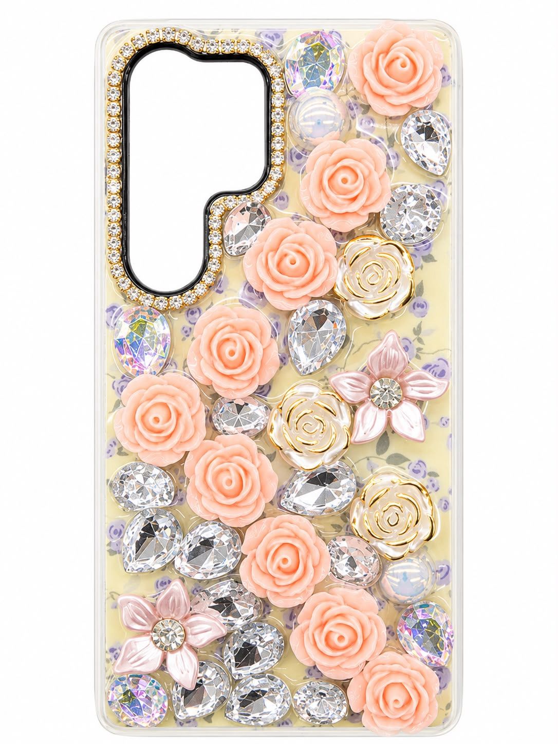 FL diamond case for S25 Ultra - Pink