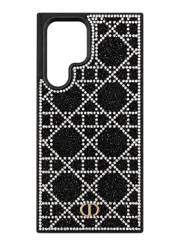 Fashion diamond Big Brand Phone Case S22 Ultra - Black