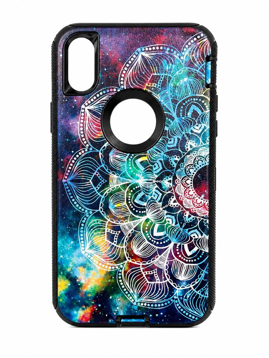 Heavy Duty Printed Case Iphone XR- Black