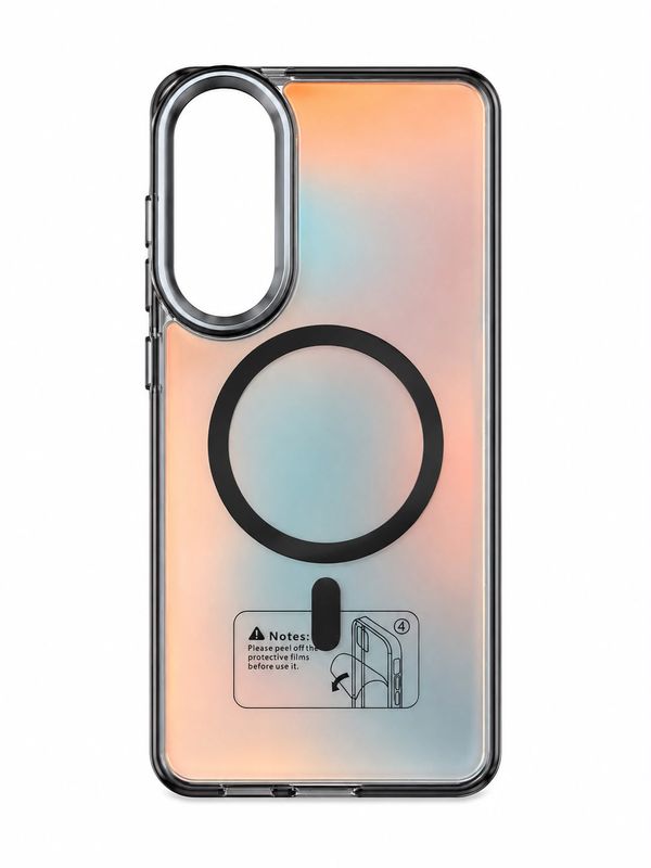 LY-Rainbow Magsafe with lens branket for S25 Edge - Black
