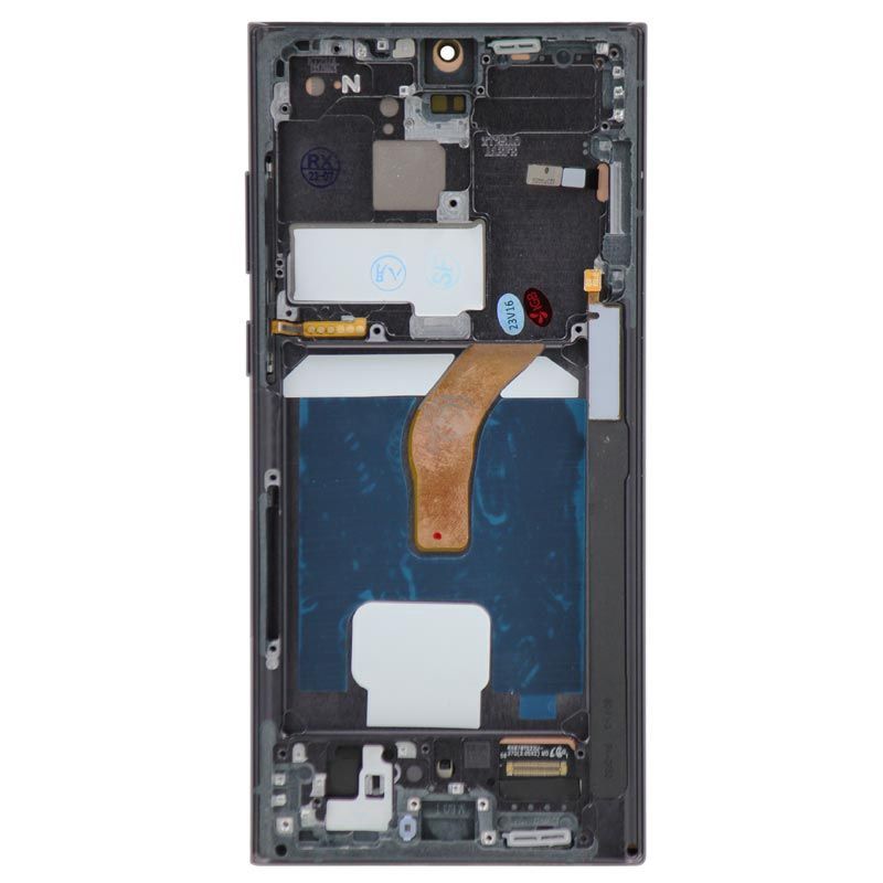 Aftermarket - Soft OLED Screen and Digitizer Assembly w/ Frame for Samsung Galaxy S22 Ultra 5G (S908) (Black)