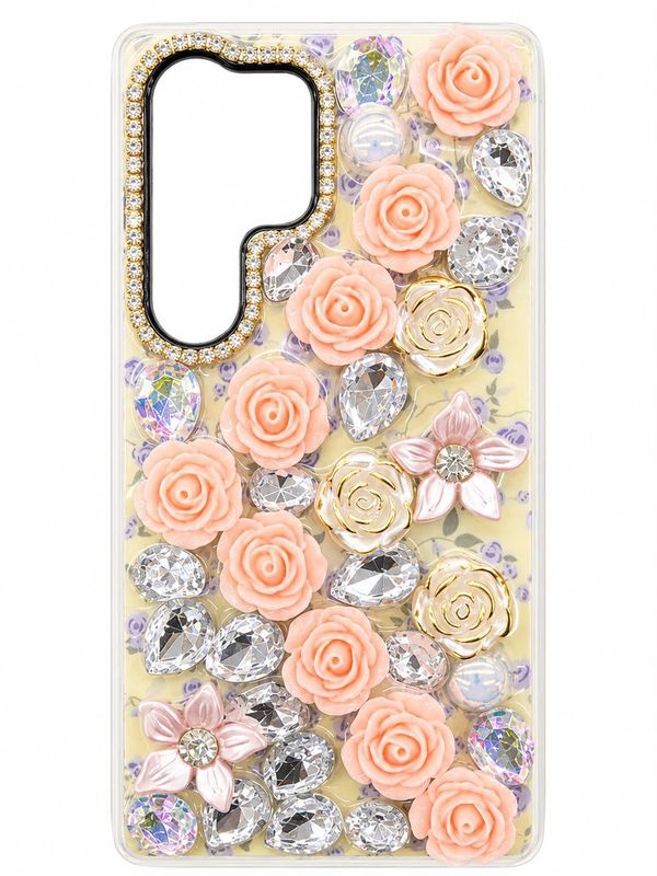 FL diamond case for S24 Ultra - Pink