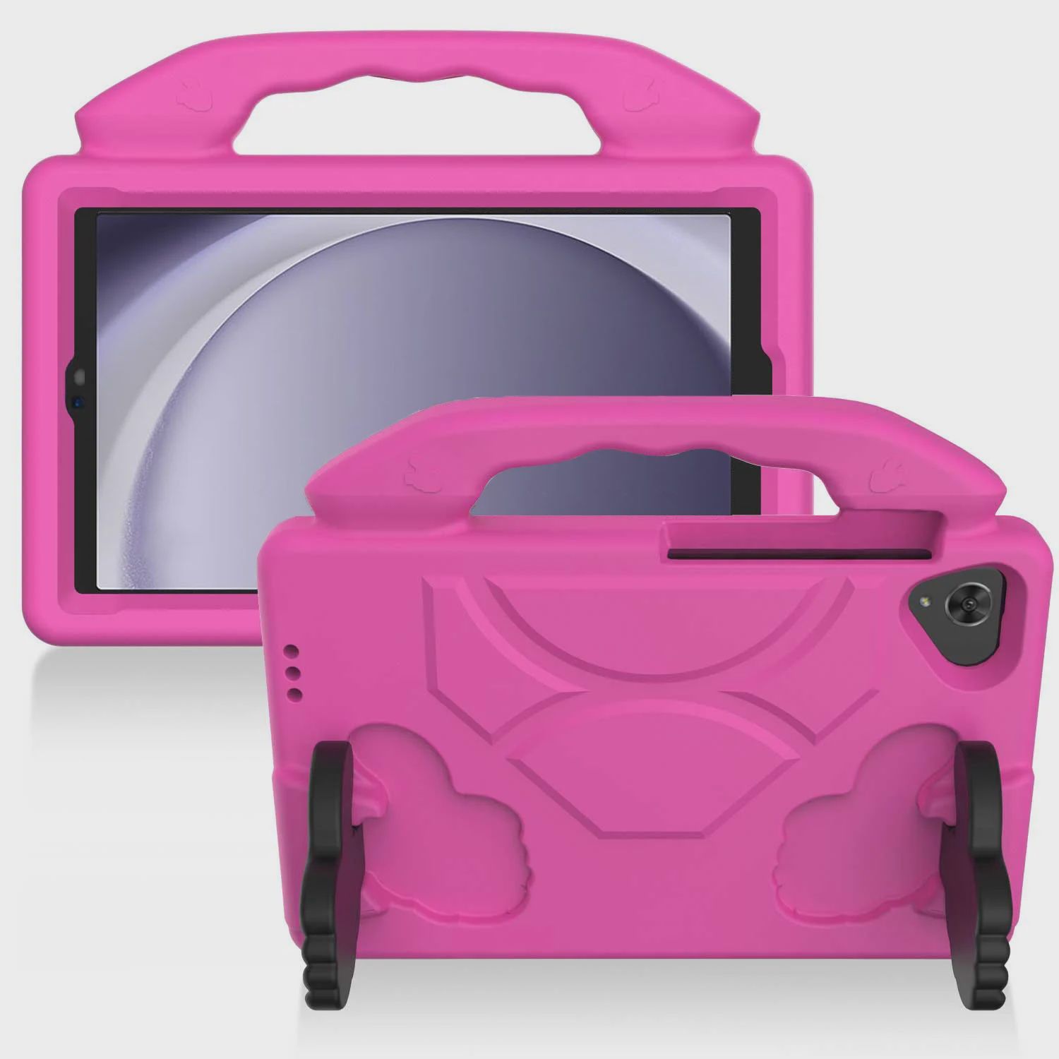 Samsung a9 Plus / A11 Plus 11" Thumbs Up Kickstand Shockproof Tablet Case Cover -Pink