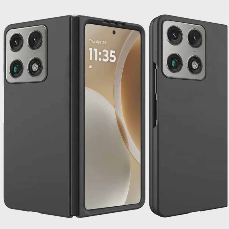 Motorola Razr Fold 2026 Snap On Premium Matte Finish Case Cover - Black