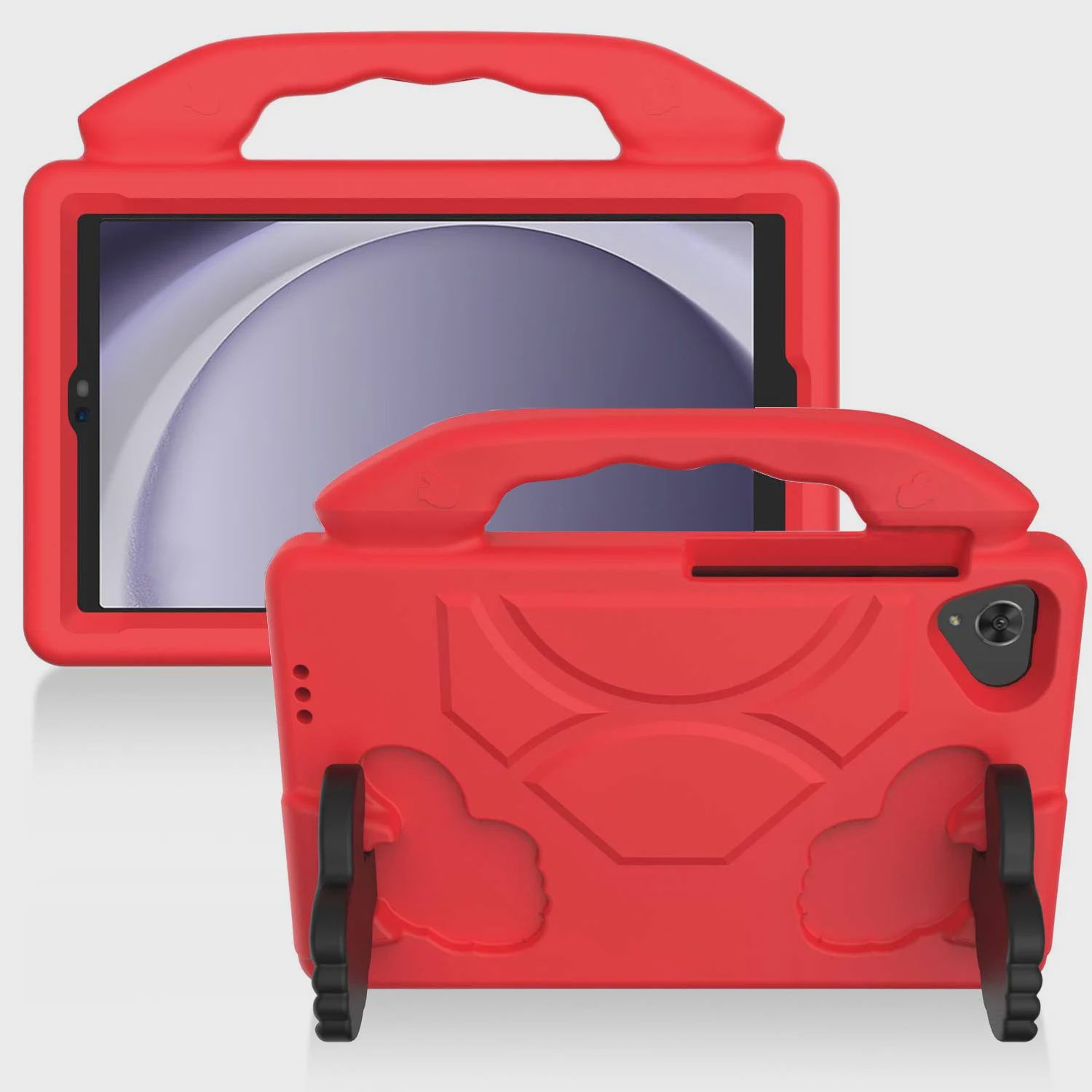 Samsung a9 Plus / A11 Plus 11" Thumbs Up Kickstand Shockproof Tablet Case Cover - Red