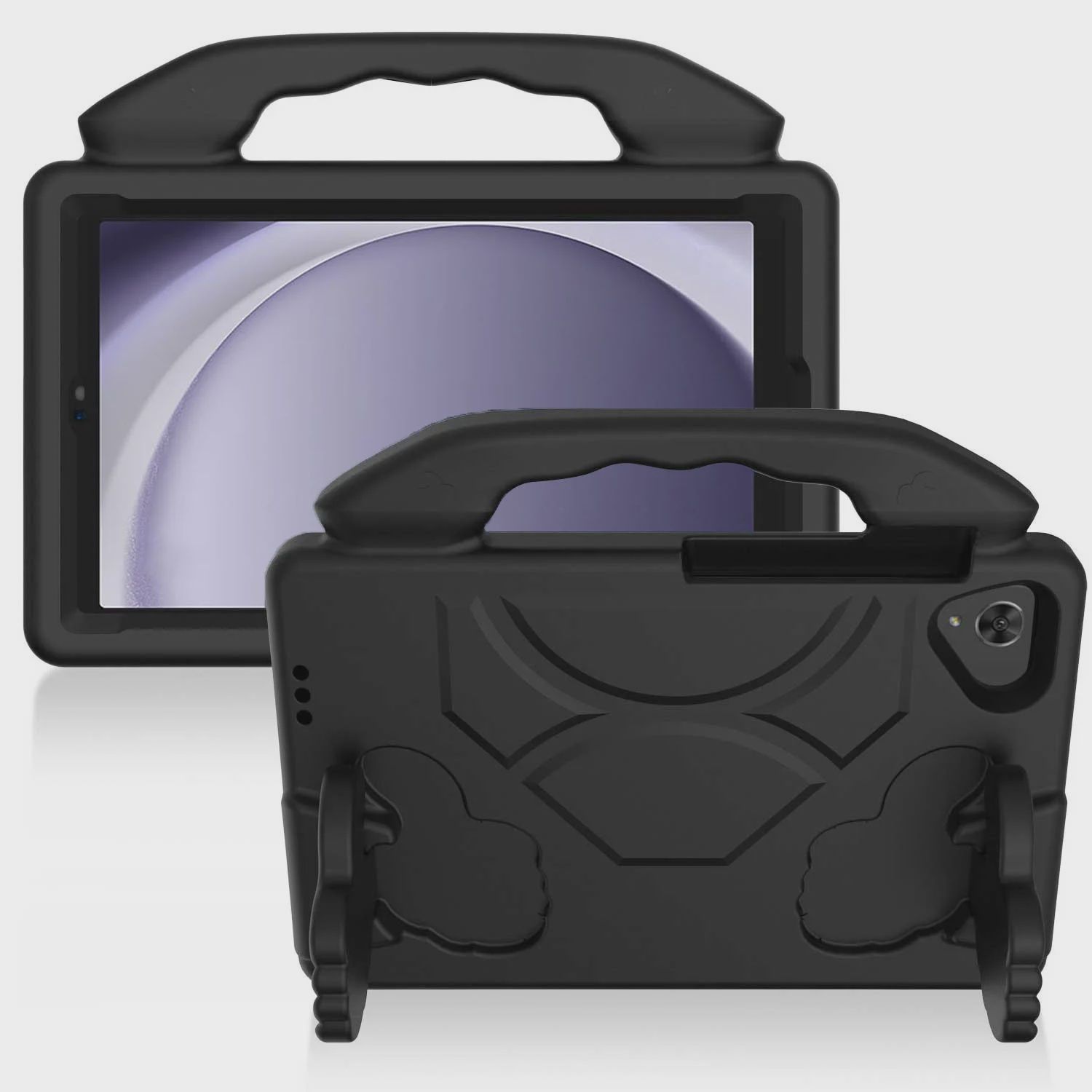 Samsung a9 Plus / A11 Plus 11" Thumbs Up Kickstand Shockproof Tablet Case Cover - Black
