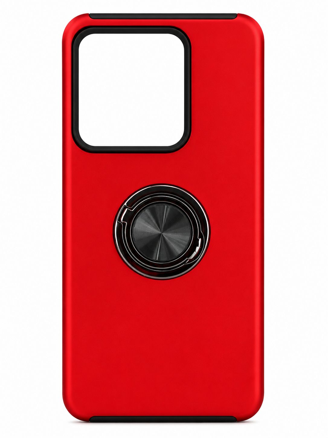 CHIEF Oil Painted Magnetic Ring Stand Hybrid Case Cover for Moto G Stylus 5G 2025- Red