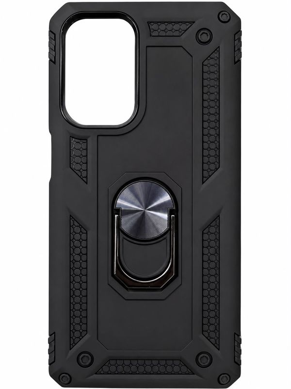 Army shield stand case Samsung A23-4G/5G-Black
