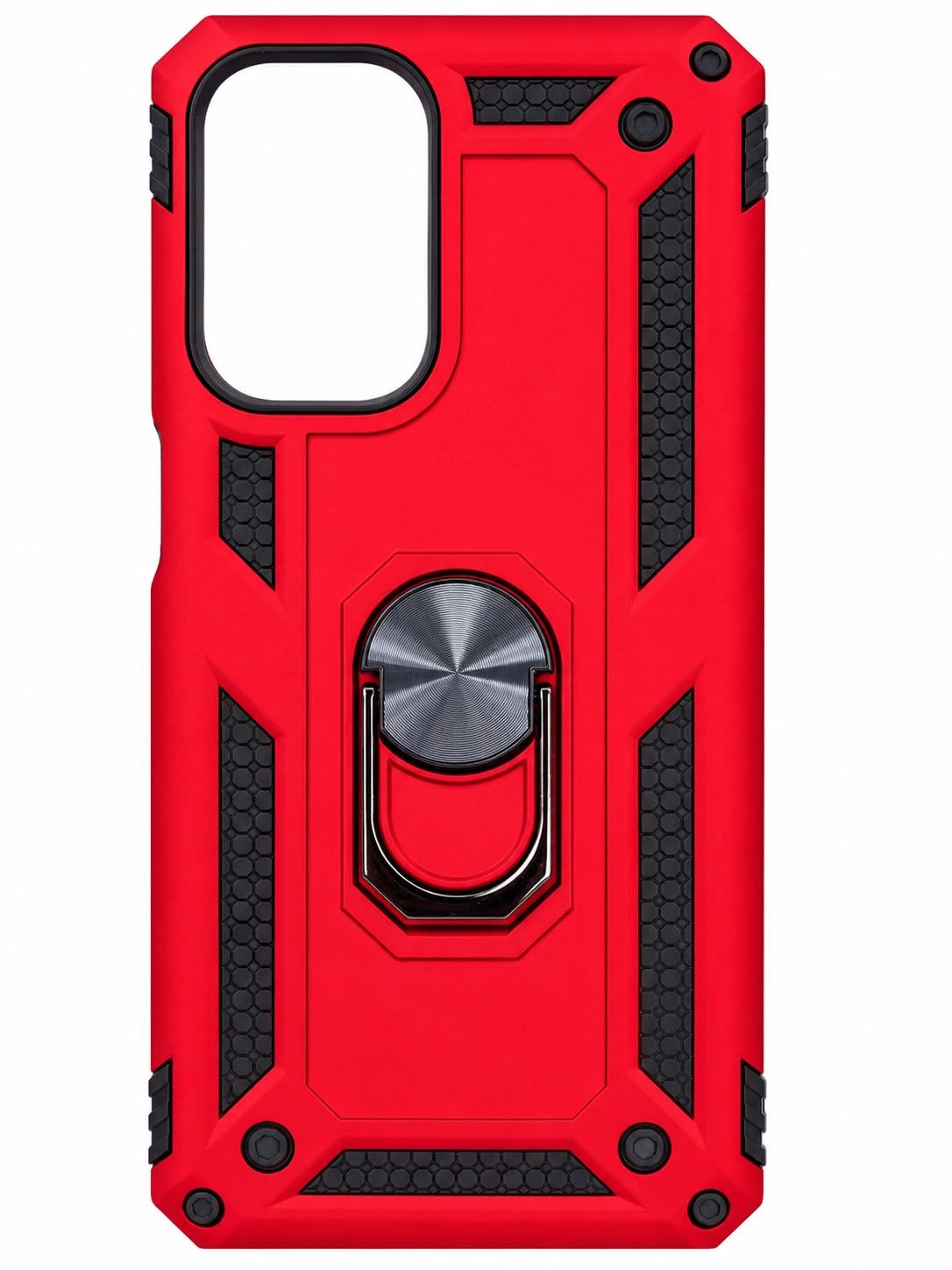 Army shield stand case Samsung A23-4G/5G-Red