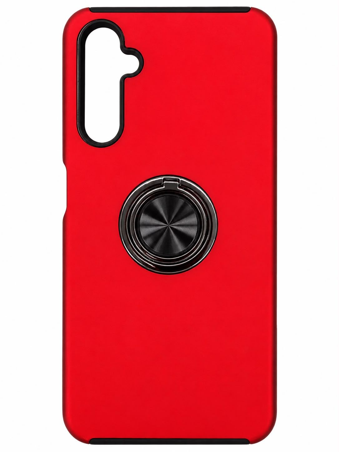 CHIEF Oil Painted Magnetic Ring Stand Hybrid Case Cover  Samsung A05S-Red