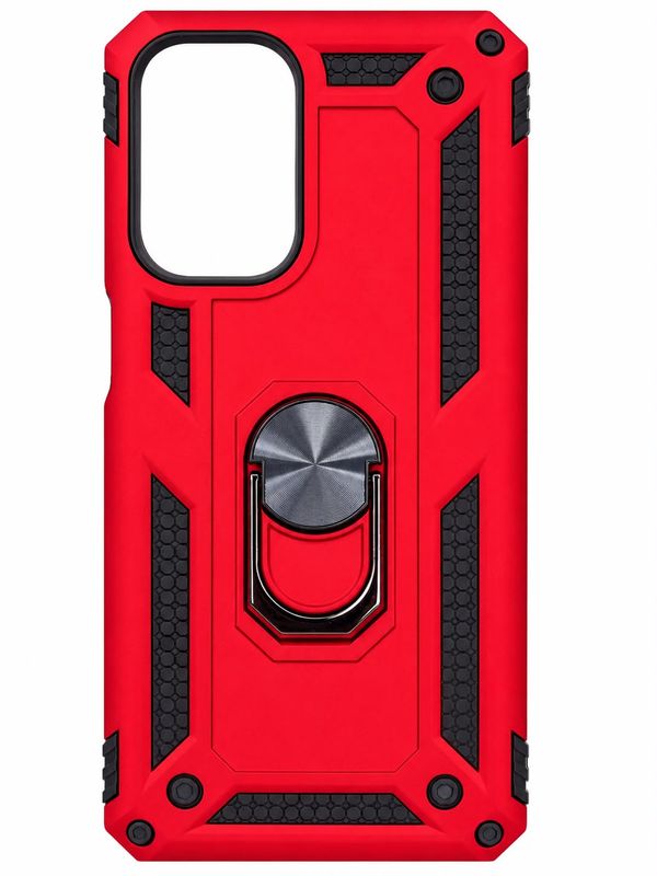 Army shield stand Samsung A05S- Red
