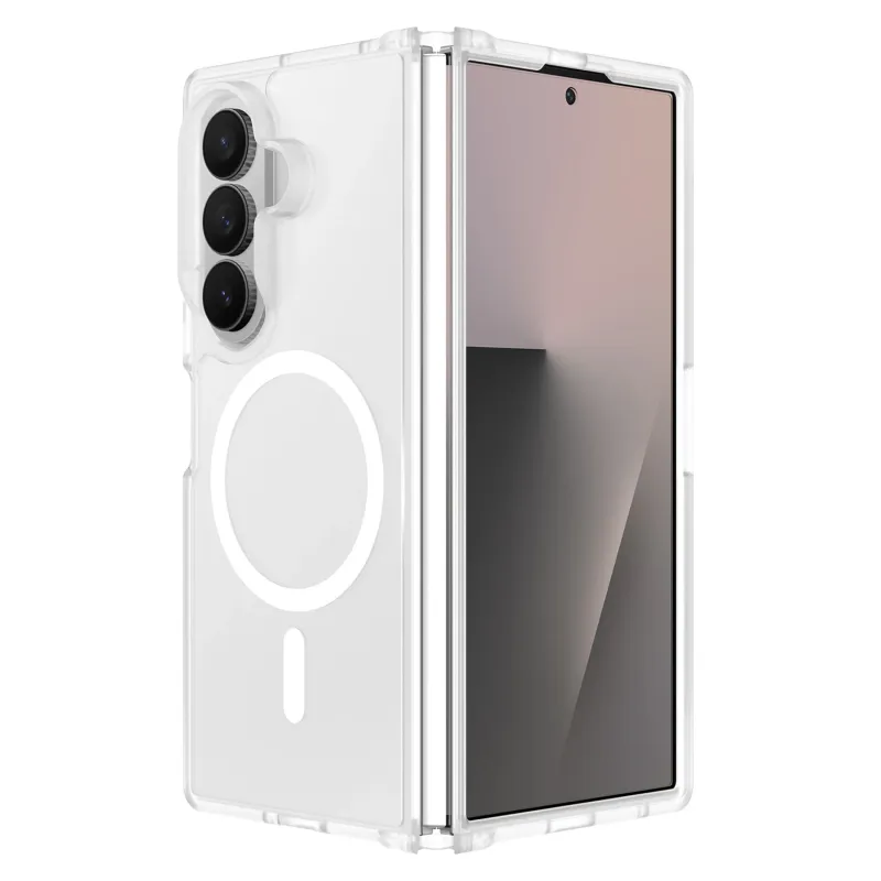 [Magnetic Circle] Smooth Safe Matte Feel Hybrid Case Samsung Z Fold 8 Ultra - CLEAR