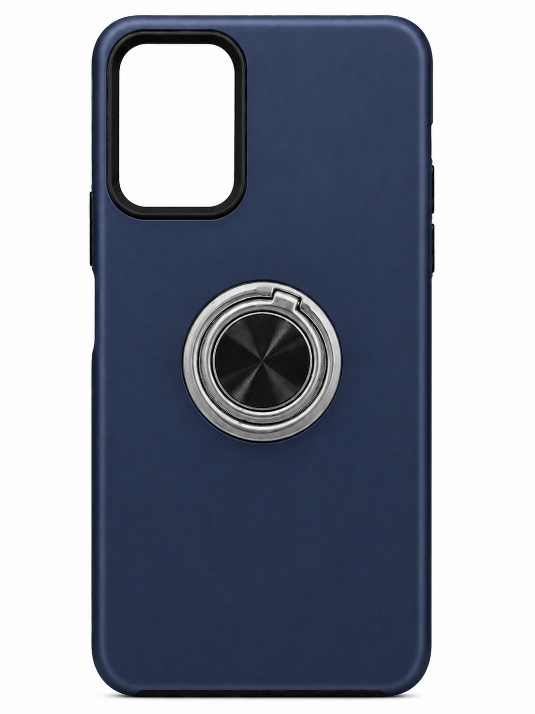 Chief Oil Painted Magnetic Ring Stand Hybrid Case for Motorola Moto G Power 5g 2024  - Dark Blue
