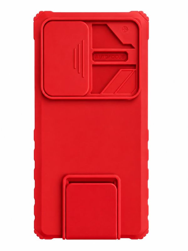 Slide Camera Kickstand Case for S25 Plus - Red