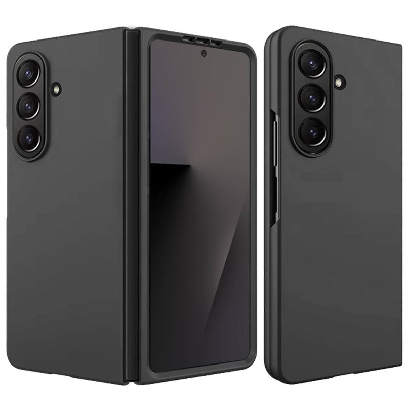 Samsung Z Fold 7 Flip Snap On Premium Matte Finish Case Cover - Black