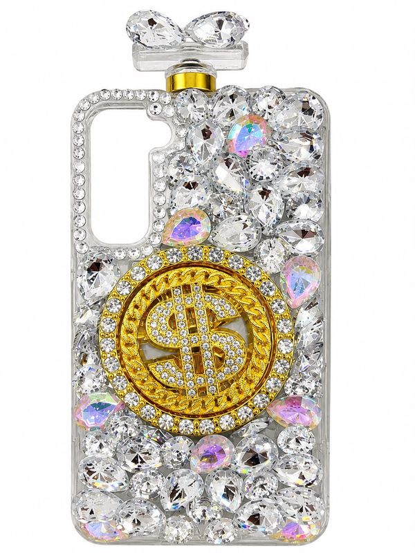 perfume bottle big diamond for S22 Plus - Silver