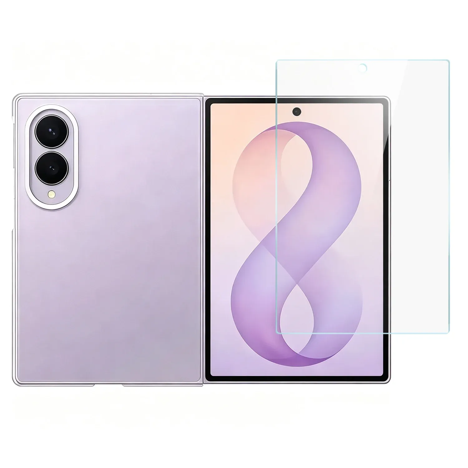 Tempered Glassin Bulk Cardboard Package Samsung Z Fold 8