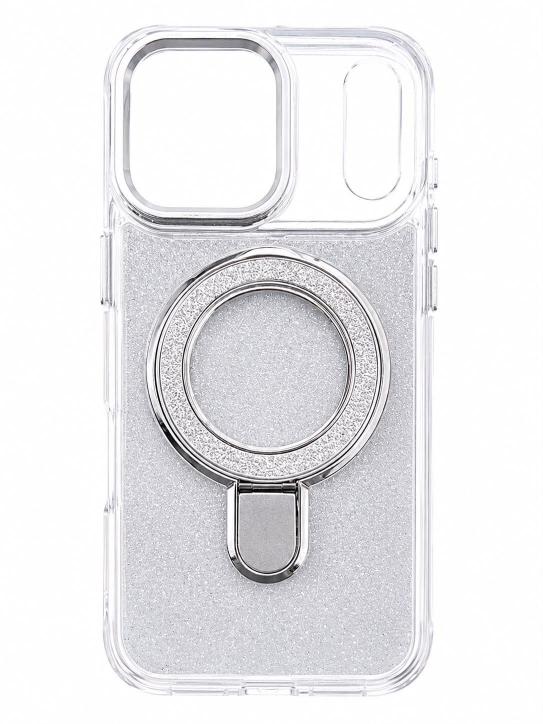Shinning Case with Kickstand Magsafe Compatible Case for iphone 17 Pro Max -White