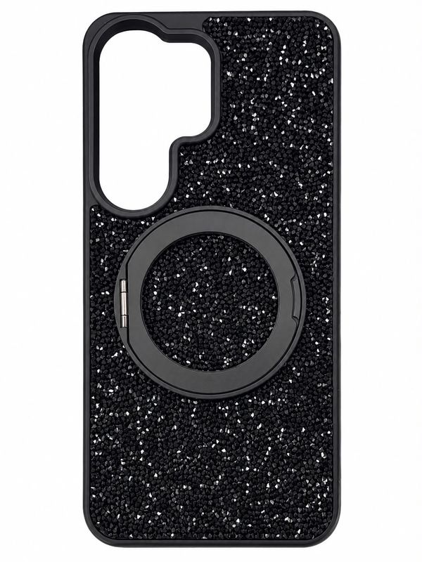 Diamond Case With 360 Roatating Magsafe Samsung S26 Ultra -Black