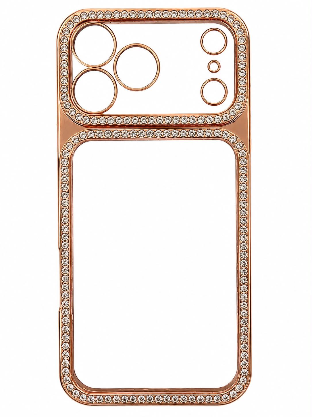 Clear Diamond Edge Case Iphone 17 Pro Max -Bronze