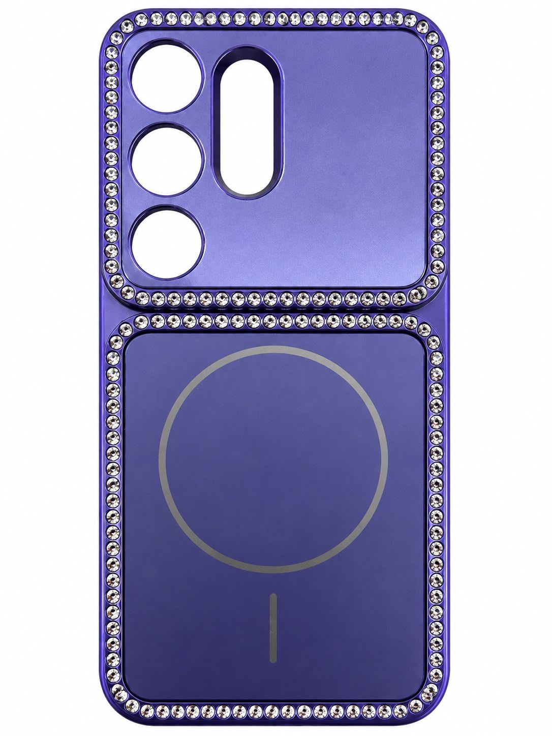 Colorful Magsafe Case with Diamond Samsung S26 Ultra-Purple