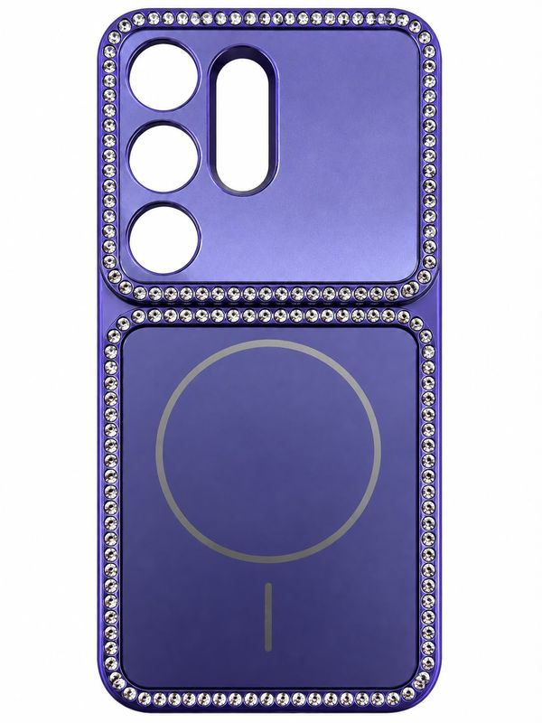 Colorful Magsafe Case with Diamond Samsung S26 Ultra-Purple