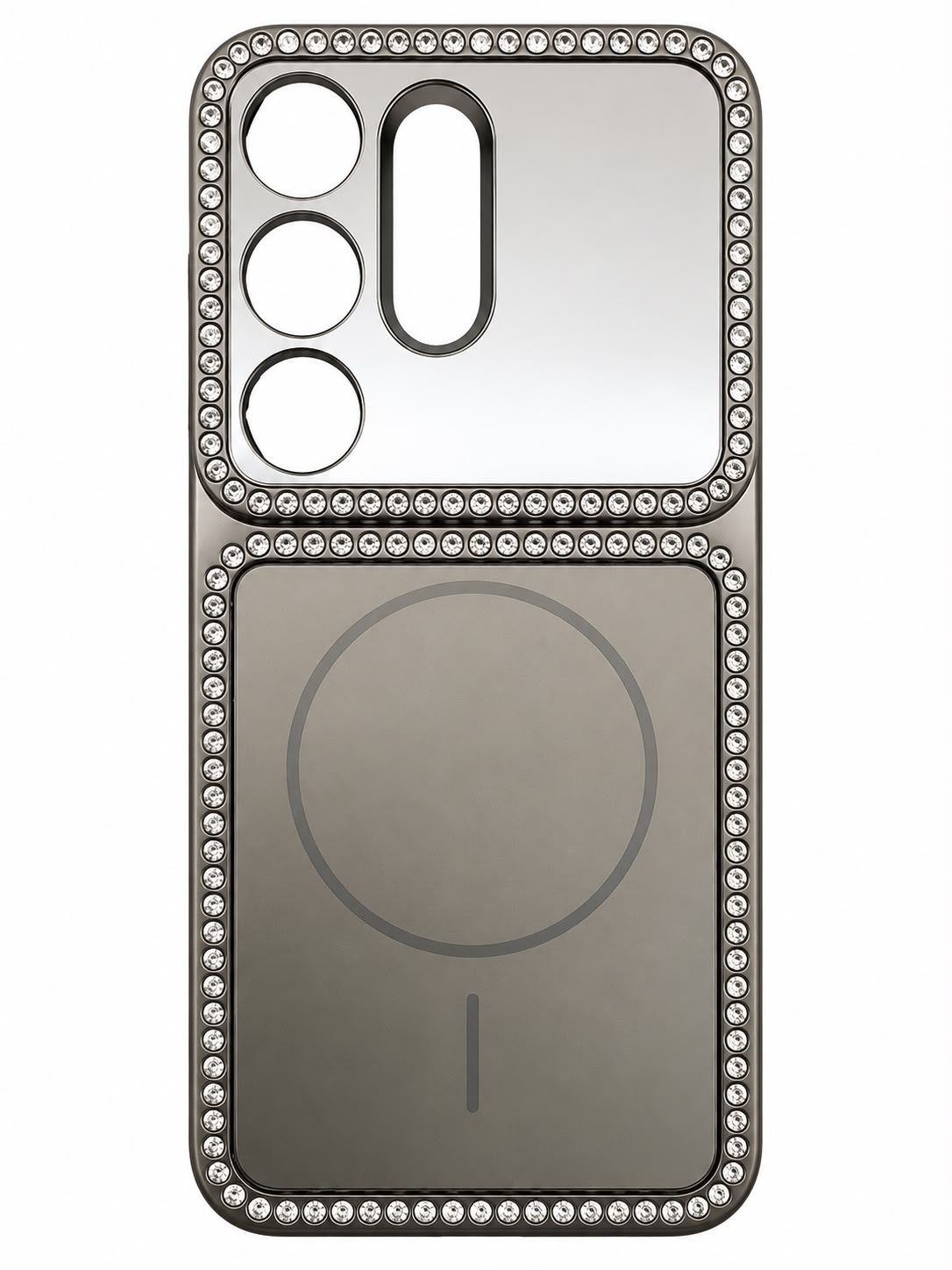Colorful Magsafe Case with Diamond Samsung S26 Ultra- Gray