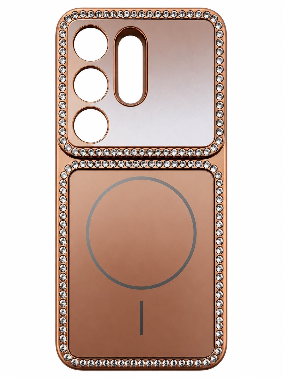 Colorful Magsafe Case with Diamond Samsung S26 Ultra- Gold