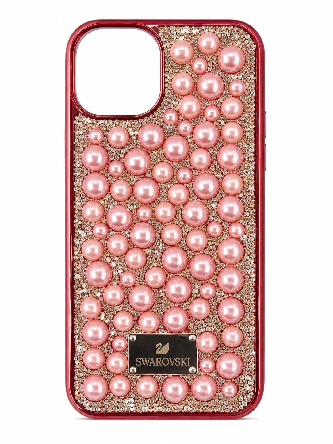 PIPE DRILL/ PEARL CASE FOR Iphone 13/14/15- Pink
