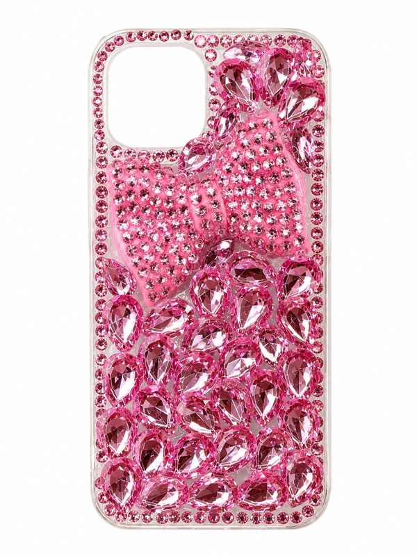 BIG DIAMOND CH BLING CASE for Iphone 15 - Pink