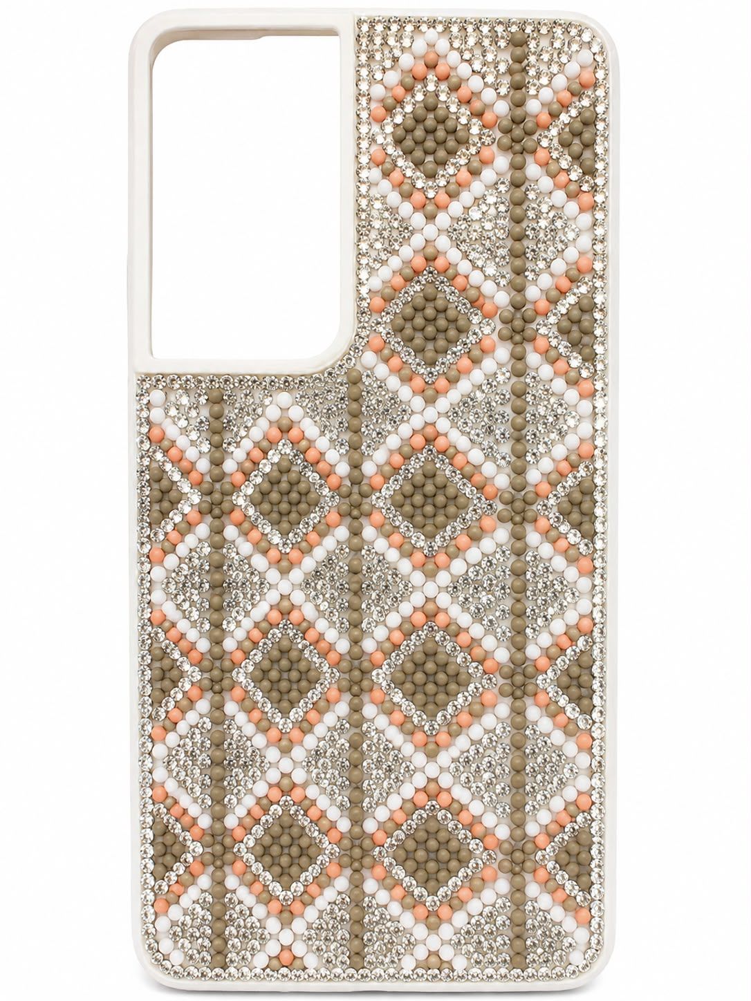 Swaro Star S7 Bling Case for S21 FE - White