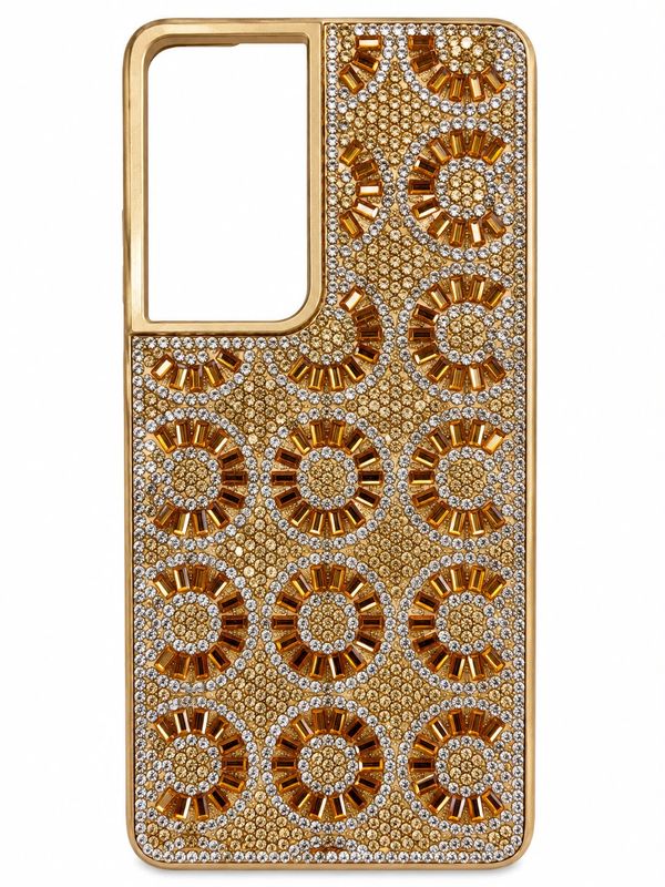 Swaro Star S3 Bling Case For S21 Fe - Gold