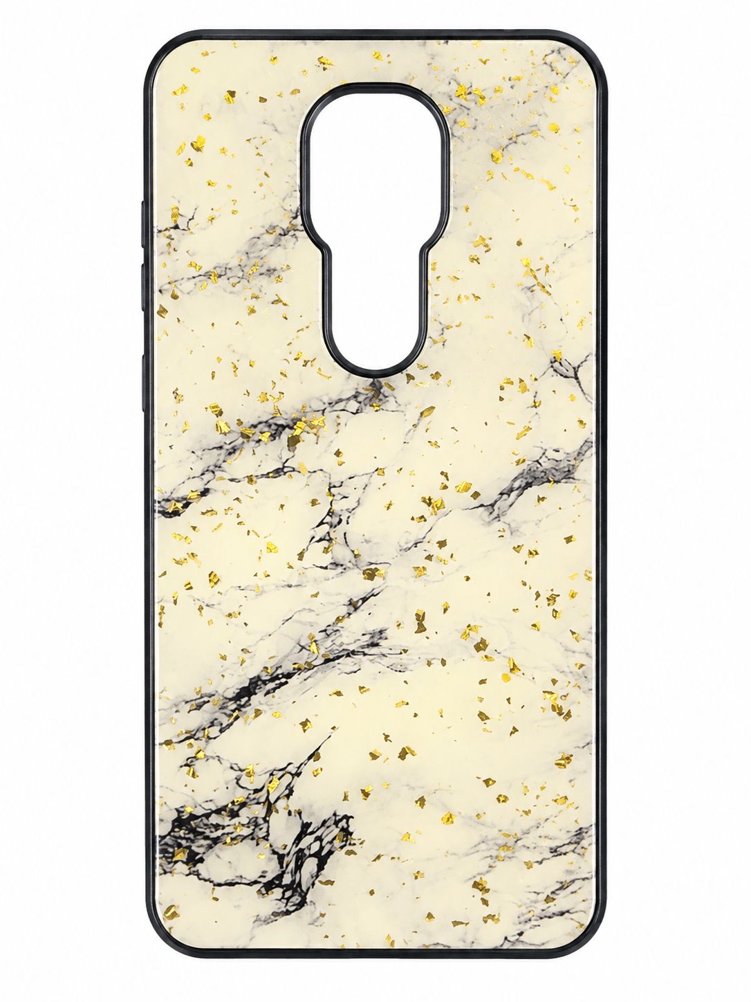 Marble Gold Glitter Case for Moto G Play 2021