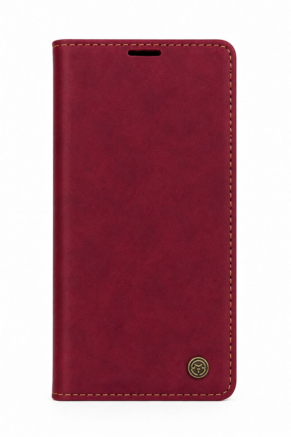 Premium Leather Wallet Phone Case for Iphone 13 Pro-Maroon
