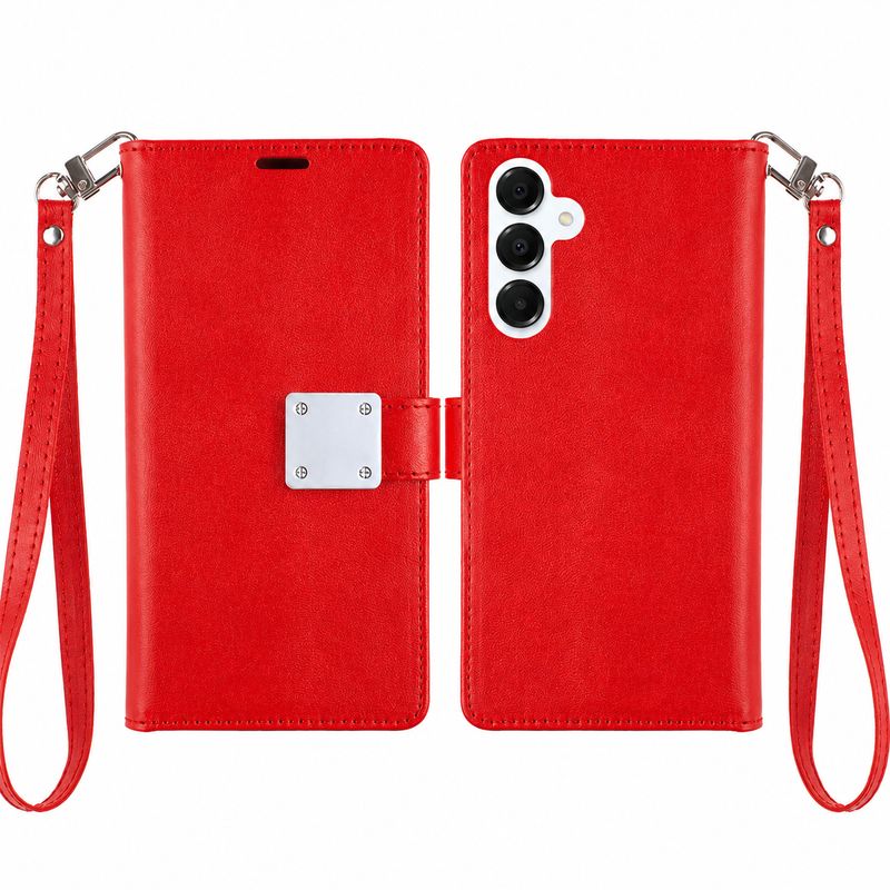 Rich Diary Wallet Case for Iphone 13 Pro-Red