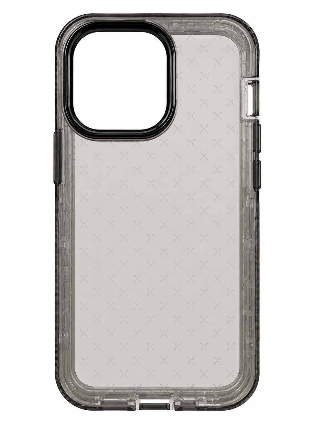 Black Transparent X Pattern Protective Phone Case for Iphone 13 Pro