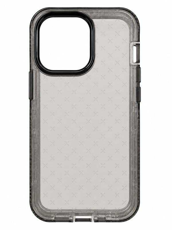 Black Transparent X Pattern Protective Phone Case for Iphone 13 Pro