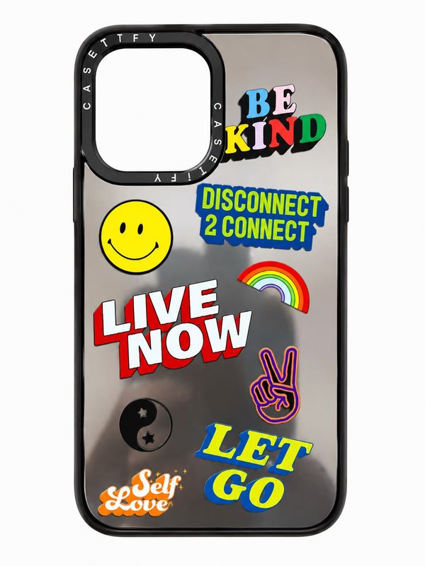 Self Love Sticker Mirror Print Case for Iphone 13 Pro