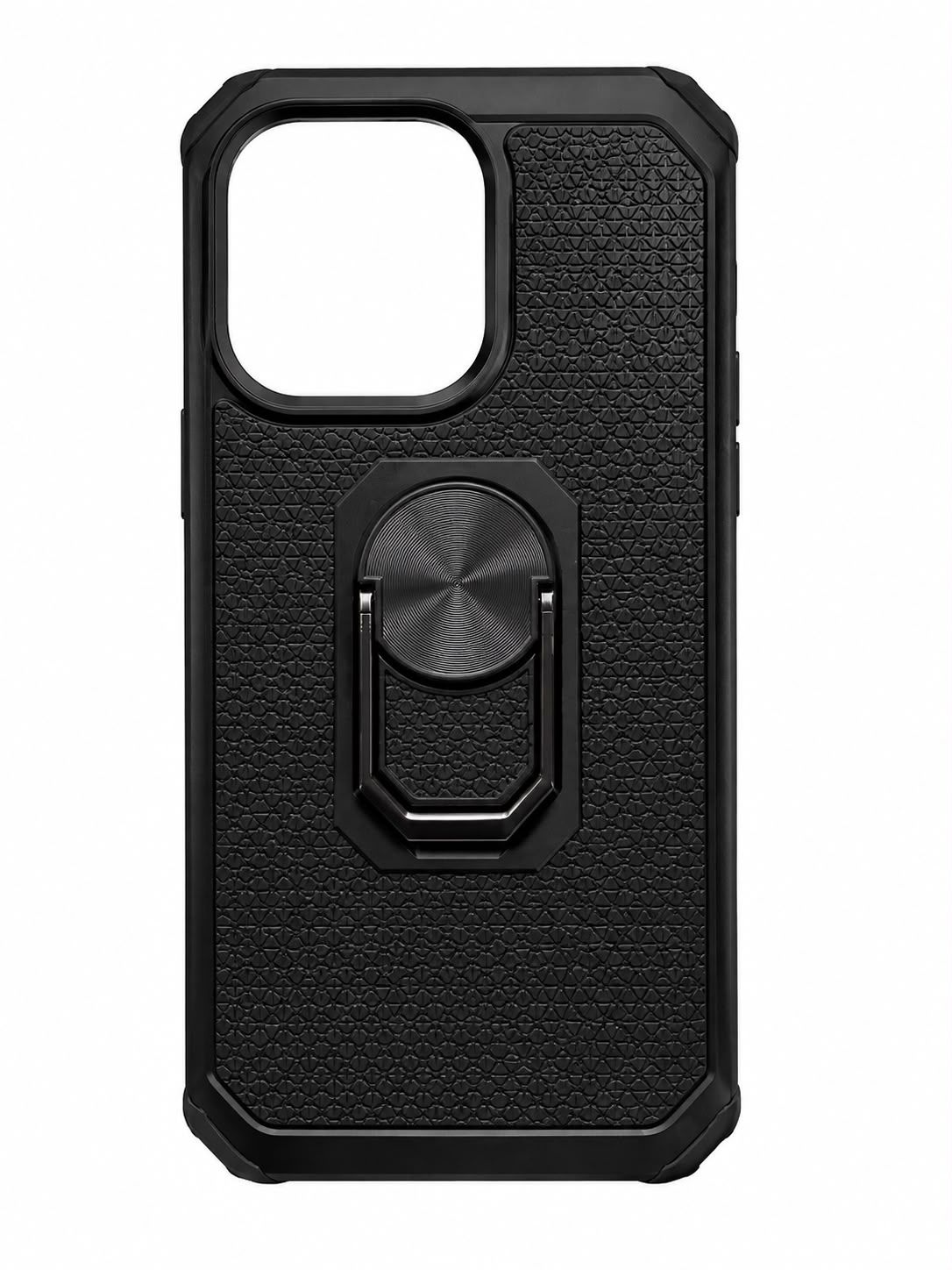Textured Kickstand Case for Iphone 13 Pro-Black