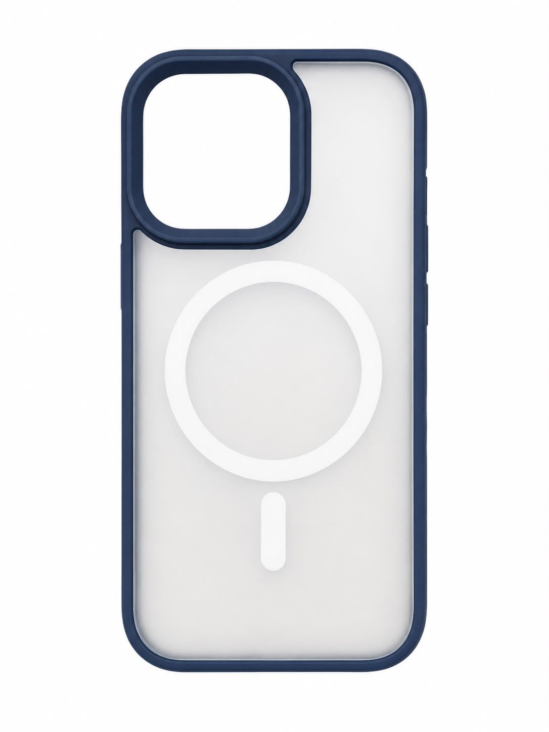 Pure Clear Crystal Magsafe Clear Case for Iphone 14 Pro - Blue Accent