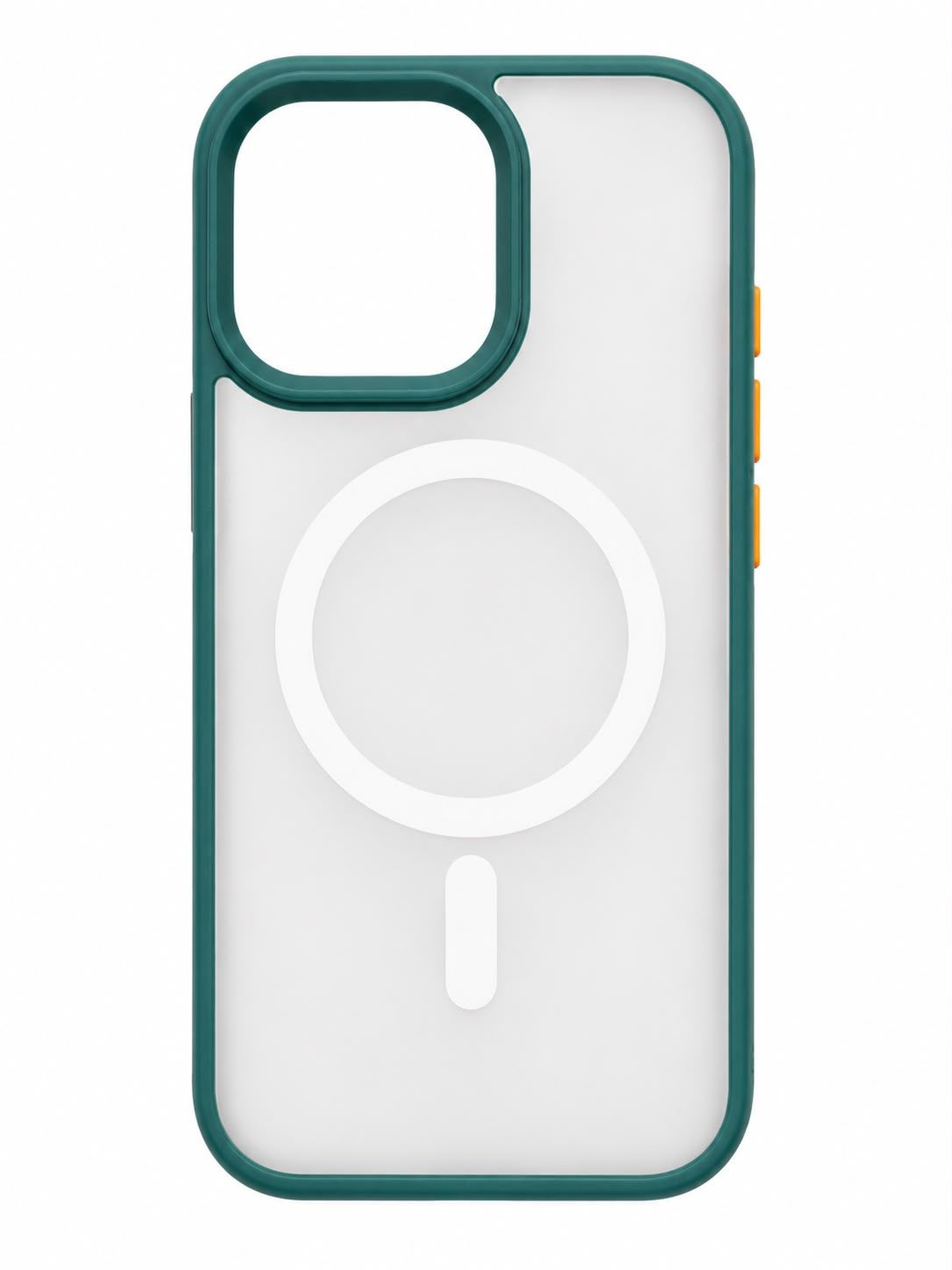 Pure Clear Crystal Magsafe Clear Case for Iphone 14 Pro - Green Accent